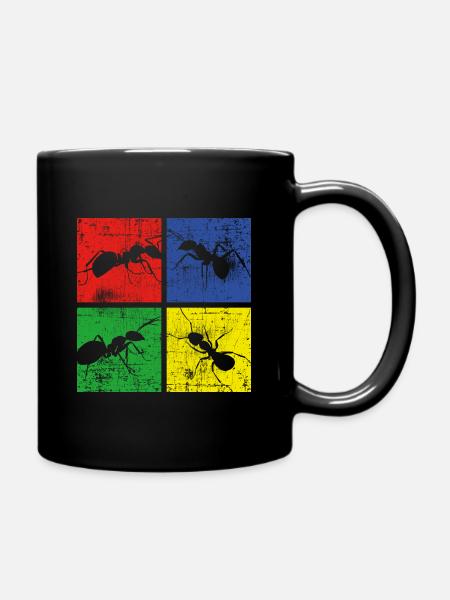 Ameise - Tasse einfarbig - Schwarz