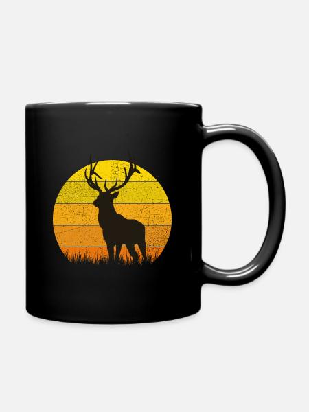 cerf - Mug uni - noir