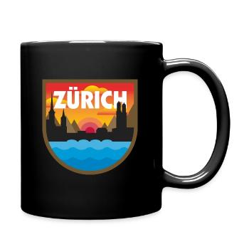 Zurich City - Mug uni - noir - Droite