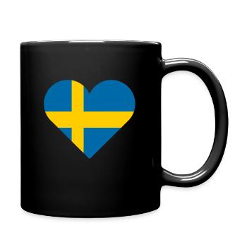 Suède - Mug uni - noir - Droite