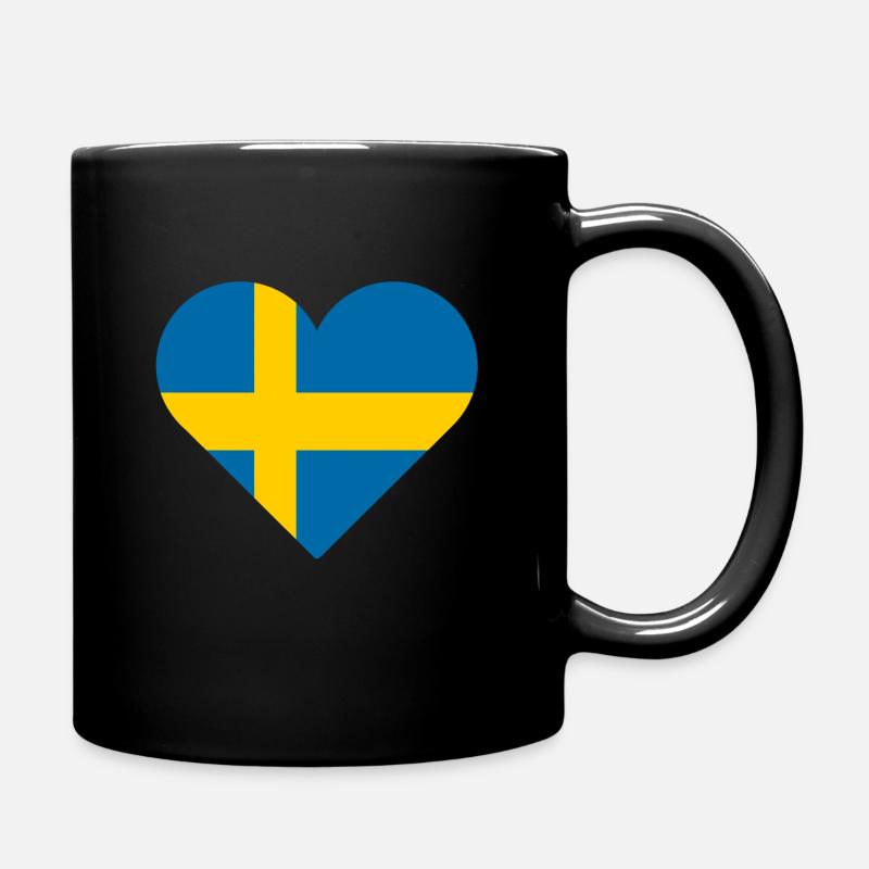 Schweden - Tasse einfarbig - Schwarz