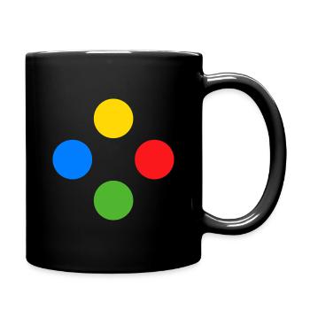 Controller Knobs Gamer Gamer Gaming Console - Full Colour Mug - black - Right