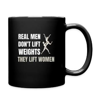 Les vrais hommes soulèvent les femmes | Danseur de ballet - Mug uni - noir - Droite