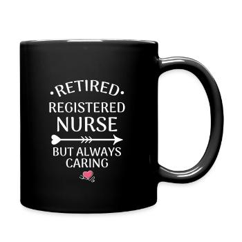 Registrierte Pflegekraft Krankenschwester Pension - Tasse einfarbig - Schwarz - Rechts
