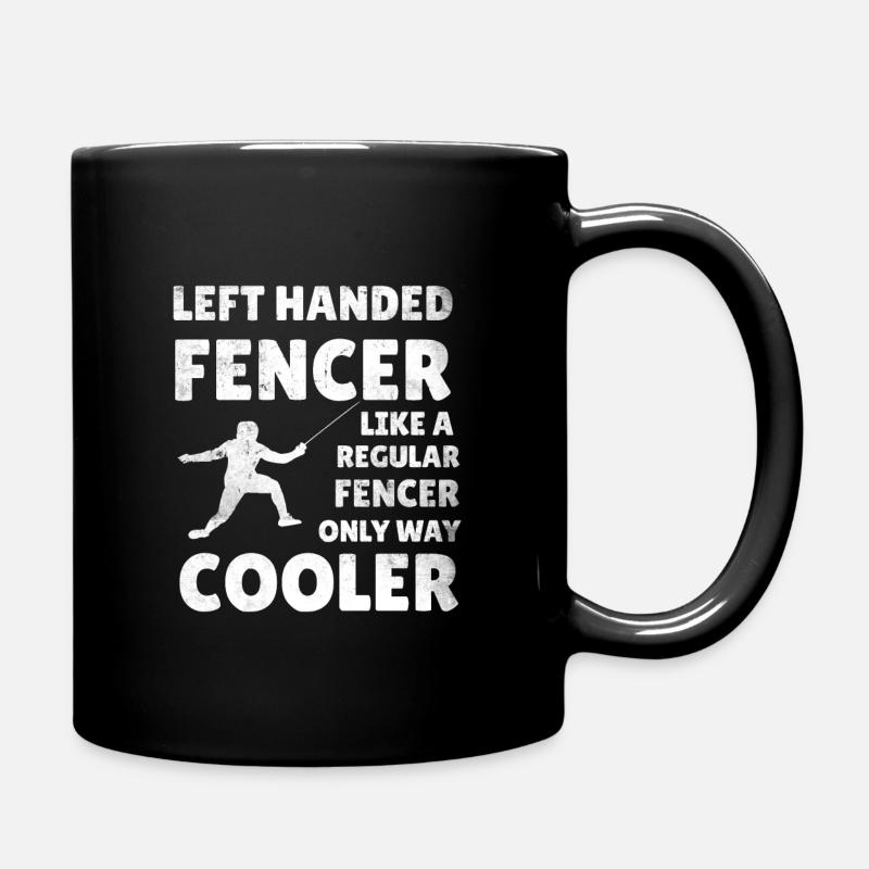Fechten Linkshänder | Linkshändiger Fechter - Tasse einfarbig - Schwarz