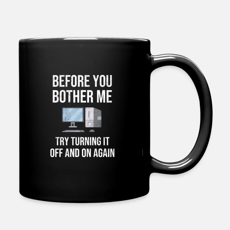 Gift IT Support IT Help Desk Dire drôle - Mug uni - noir