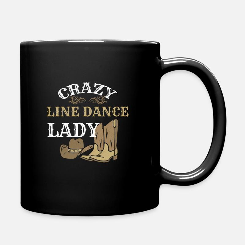 Line Dance Lady Danse Line Dancing Line Dancer - Mug uni - noir