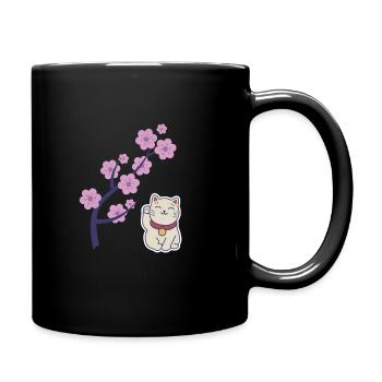 Sakura Baum Japanische Kirschblüte Baum Japan - Tasse einfarbig - Schwarz - Rechts