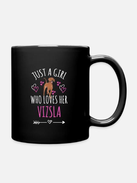Nur Ein Mädchen Das Ihren Vizsla Liebt Viszla Hund - Tasse einfarbig - Schwarz