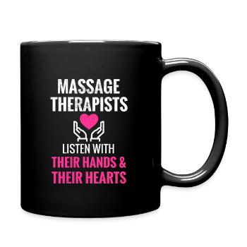 Masseuse Idée cadeau Massage thérapeute massage - Mug uni - noir - Droite