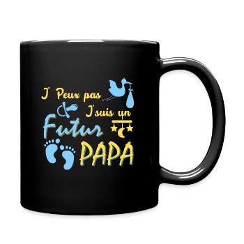 J'peux pas j'suis un futur Papa - Mug uni - noir - Droite