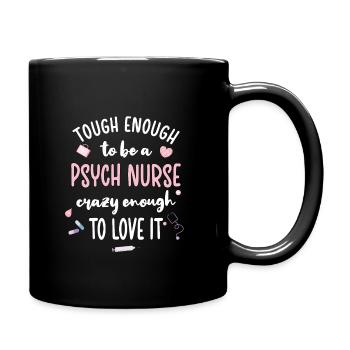 Infirmière psychiatrique Soins psychiatriques - Mug uni - noir - Droite