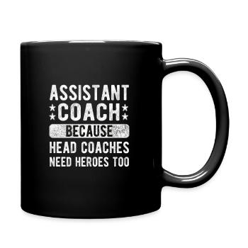 Assistant Trainer Lustig Co-Trainer Assistant Coach - Full Colour Mug - black - Right