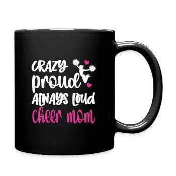 Cheerleading Mama Cheerleader Mutter Cheer Mom - Tasse einfarbig - Schwarz - Rechts