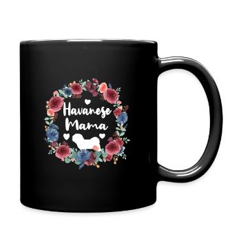 Havanese Mama Hundebesitzerin Havanese Liebhaberin - Tasse einfarbig - Schwarz - Rechts
