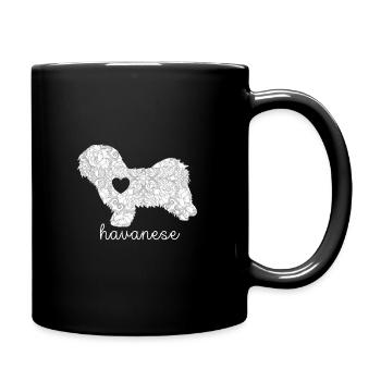 Havanese lover dog owner Havanese Mama - Full Colour Mug - black - Right