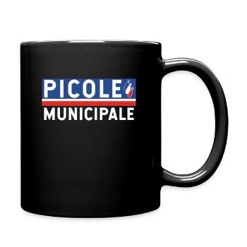 tee-shirt picole municipale - Mug uni - noir - Droite