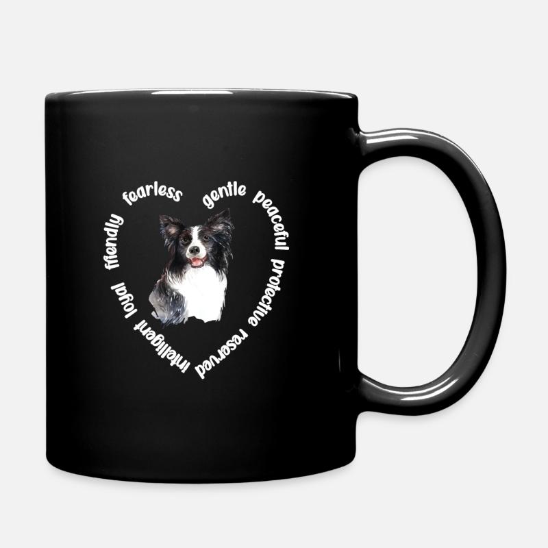 Border Collie Liebhaber Border Collie Besitzer - Tasse einfarbig - Schwarz