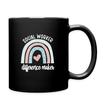 Sozialarbeiter Soziale Arbeit Streetworker Team - Tasse einfarbig - Schwarz - Rechts
