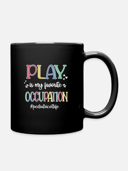 Pädiatrische Ergotherapie Ergotherapeut Pädiatrie - Tasse einfarbig - Schwarz
