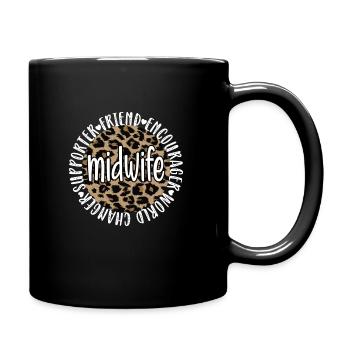Midwife gift Obstetrician Midwife - Full Colour Mug - black - Right