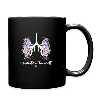 Respiratory Therapist Respiratory Therapy Respiratory Therapist - Full Colour Mug - black - Right