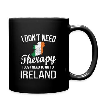 Irish Ireland Origin Irish flag Irish roots - Full Colour Mug - black - Right