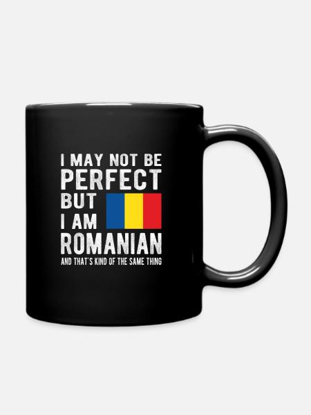 Fier drapeau roumain roumain d'origine roumaine - Mug uni - noir