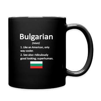 Bulgare Bulgarien Flagge Bulgarische Wurzeln - Tasse einfarbig - Schwarz - Rechts