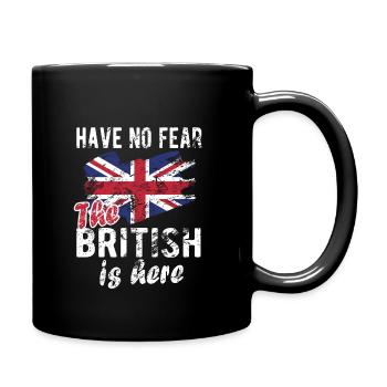 British Great Britain Origin British flag - Full Colour Mug - black - Right