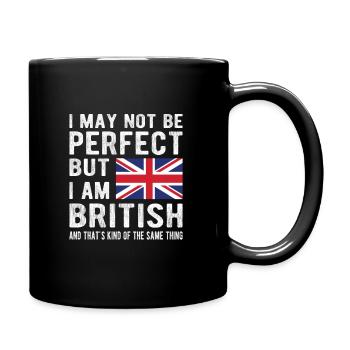 British Great Britain Flag British origin - Full Colour Mug - black - Right