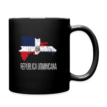 Fier drapeau de la République dominicaine dominicaine - Mug uni - noir - Droite