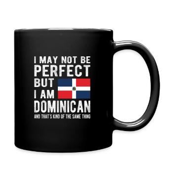 Drapeau dominicain Racines de la République dominicaine - Mug uni - noir - Droite