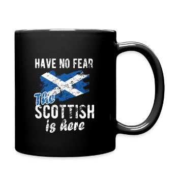Proud Scotsman Scotland Scottish Flag - Full Colour Mug - black - Right