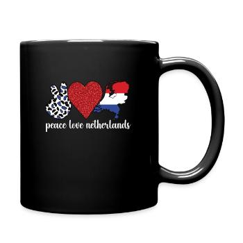 Niederländer Niederlande Niederländische Wurzeln - Tasse einfarbig - Schwarz - Rechts