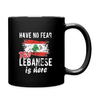 Stolzer Libanese Libanon Libanesische Flagge - Tasse einfarbig - Schwarz - Rechts