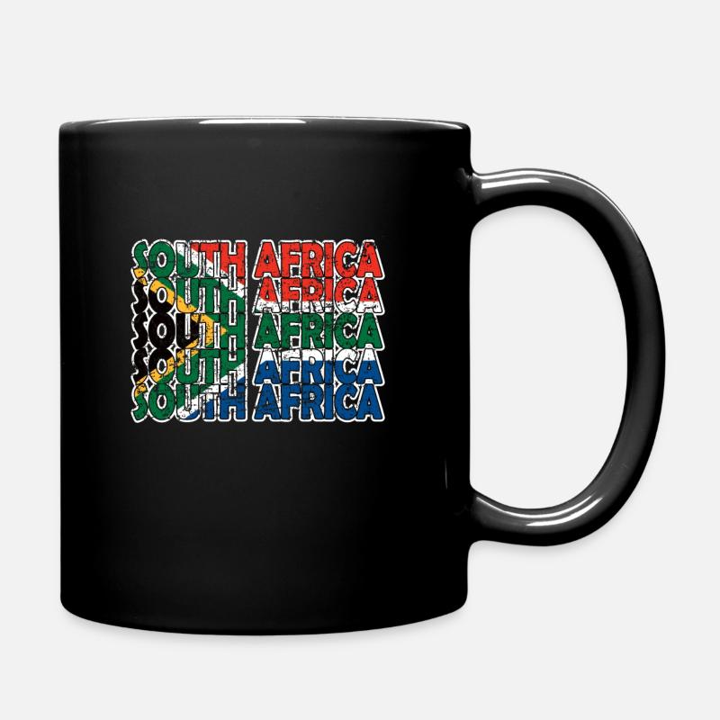 Afrique du Sud Drapeau Afrique du Sud Afrique du Sud Racines - Mug uni - noir