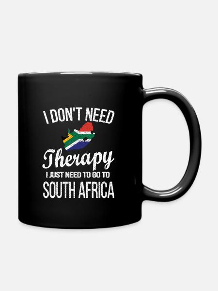 Afrique du Sud Drapeau Afrique du Sud Origine Afrique du Sud - Mug uni - noir