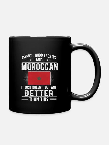 Maroc Maroc Drapeau d’origine marocaine - Mug uni - noir