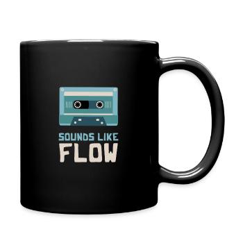 SOUNDS LIKE FLOW - Tasse einfarbig - Schwarz - Rechts