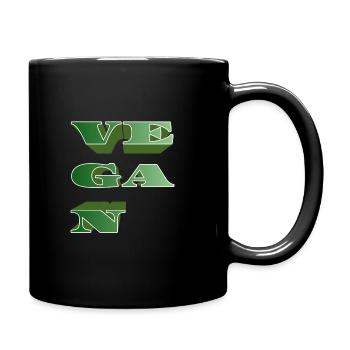 VEGAN - Full Colour Mug - black - Right