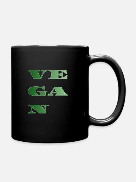 VÉGÉTALIEN - Mug uni - noir