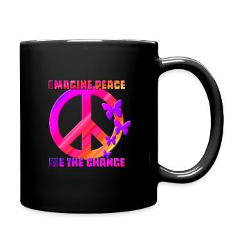 Imagine Peace - Full Colour Mug - black - Right