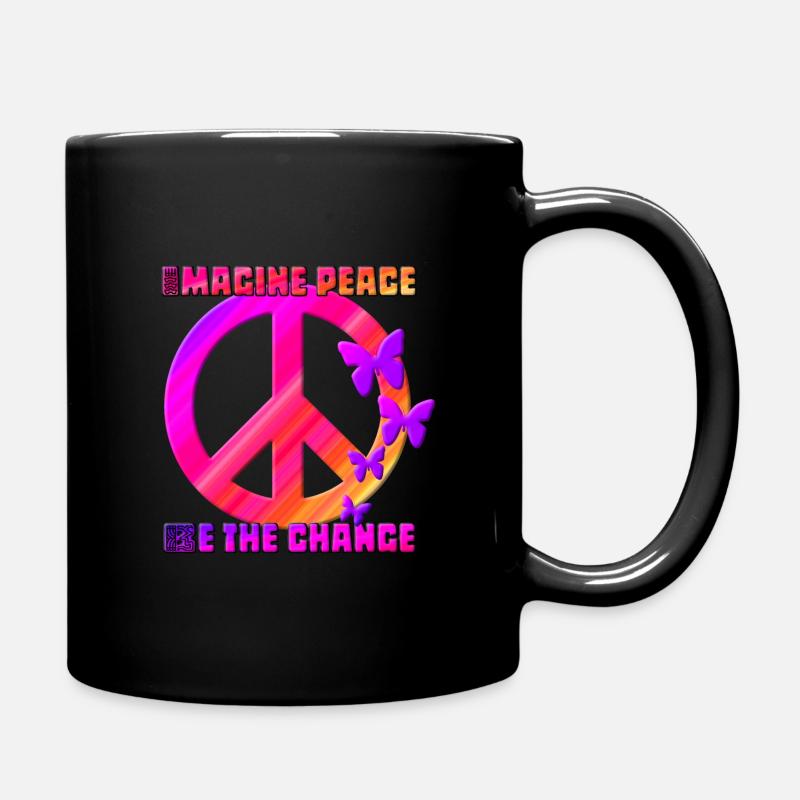 Imaginez la paix - Mug uni - noir