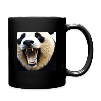 La défense du panda - portrait animal - Mug uni - noir - Droite