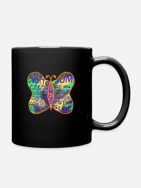 Die Philosophin! Das Streberinnen-Shirt! - Tasse einfarbig - Schwarz