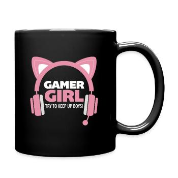 GAMER GIRL - Full Colour Mug - black - Right