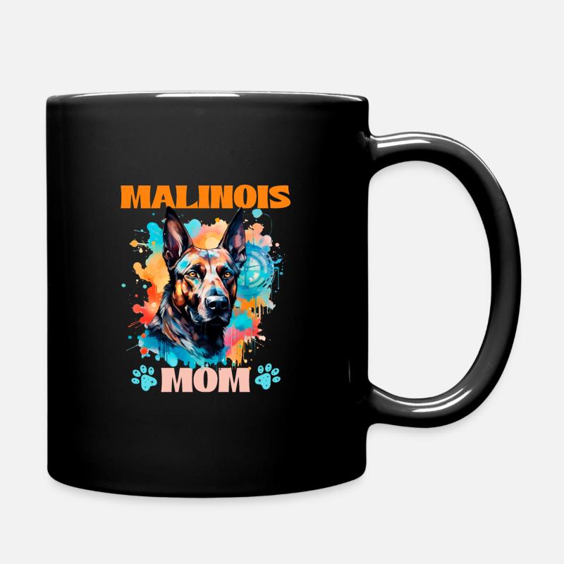 Maman Malinois Berger Belge - Mug uni - noir