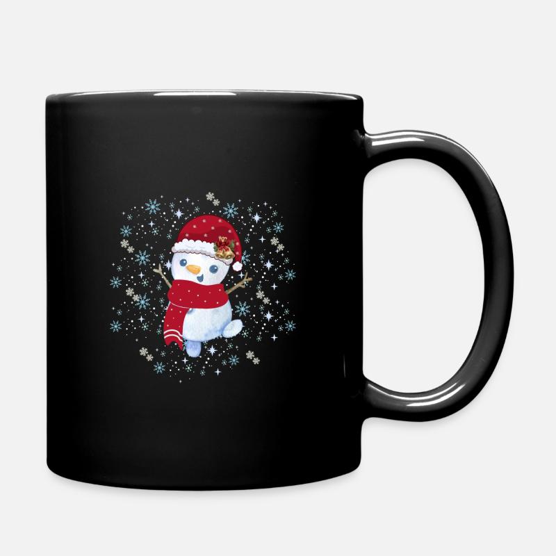 Snowman CHMAS - Tasse einfarbig - Schwarz