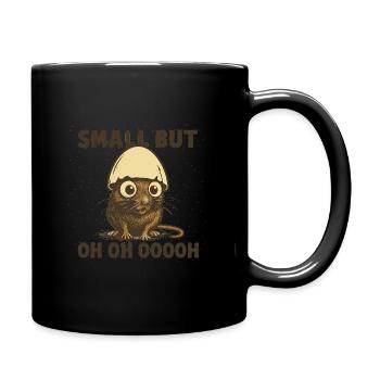 Maus - Tasse einfarbig - Schwarz - Rechts